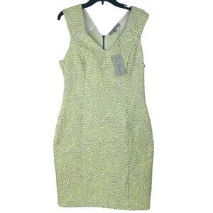 NWT Emil Rutenberg Dot Shift Dress Size 12‎ Zip Back Stretch Material